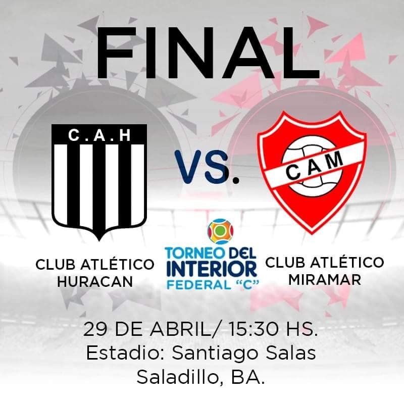 Huracán recibe a Atlético Miramar por la gran final del Federal C