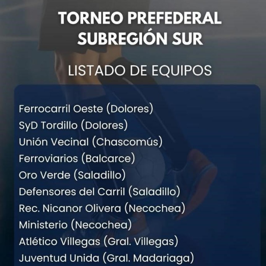 F&uacute;tbol: Oro Verde ya tiene los rivales para el Prefederal