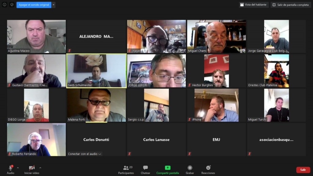 Básquet: Positiva reunión virtual por la continuidad del Provincial de Clubes
