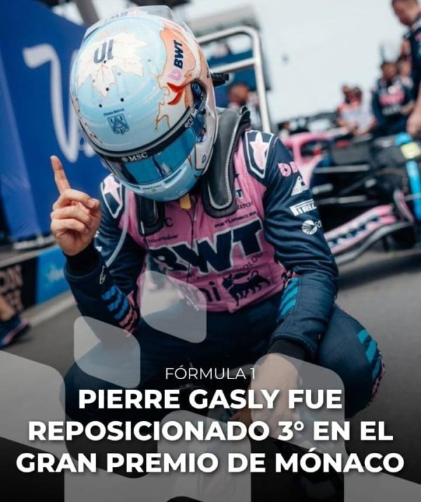 F1: Se confirm&oacute; el podio para  Alpine y Gasly en M&oacute;naco