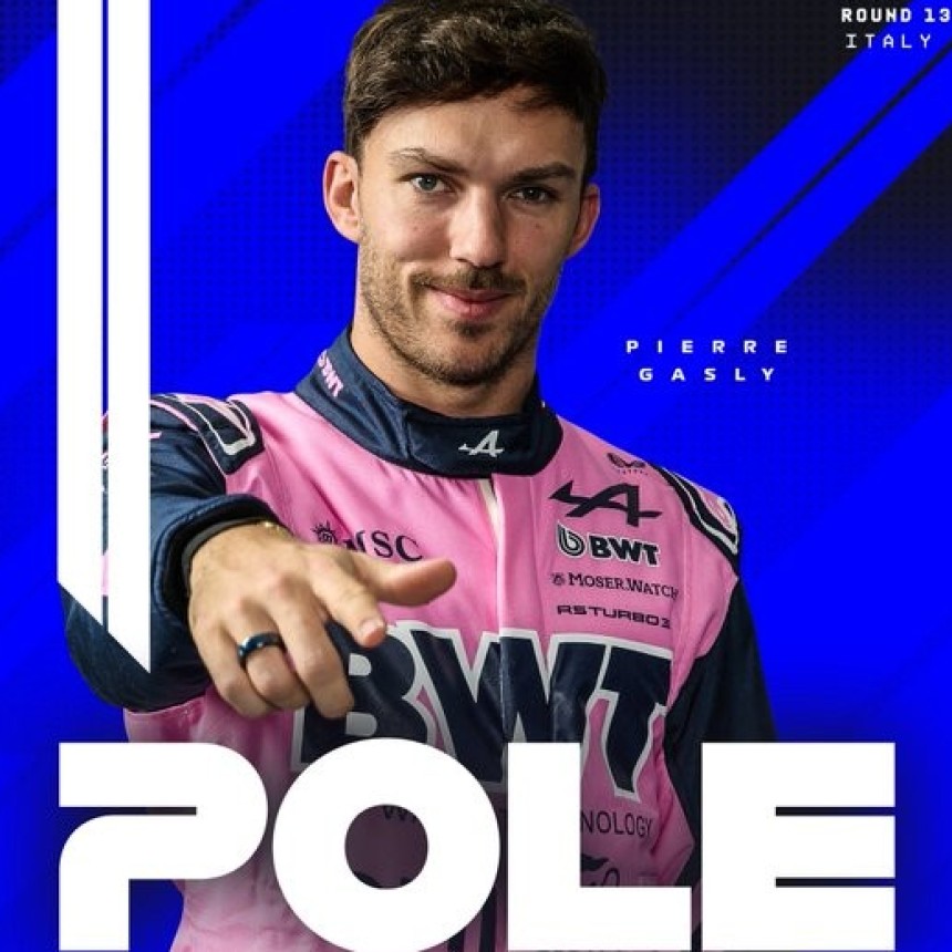 Hist&oacute;rica clasificaci&oacute;n de Alpine: Gasly meti&oacute; la pole en Monza y Colapinto largar&aacute; en la P7 