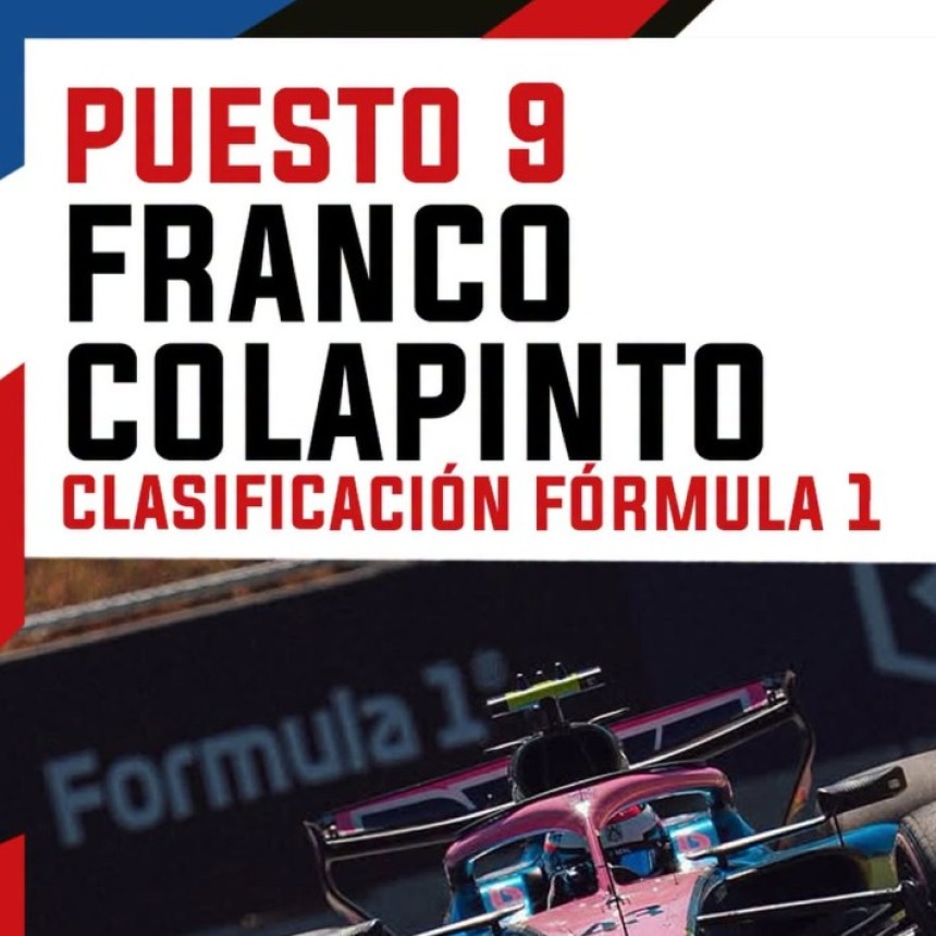 &iexcl;Gran clasificaci&oacute;n de Franco Colapinto en Madrid! 