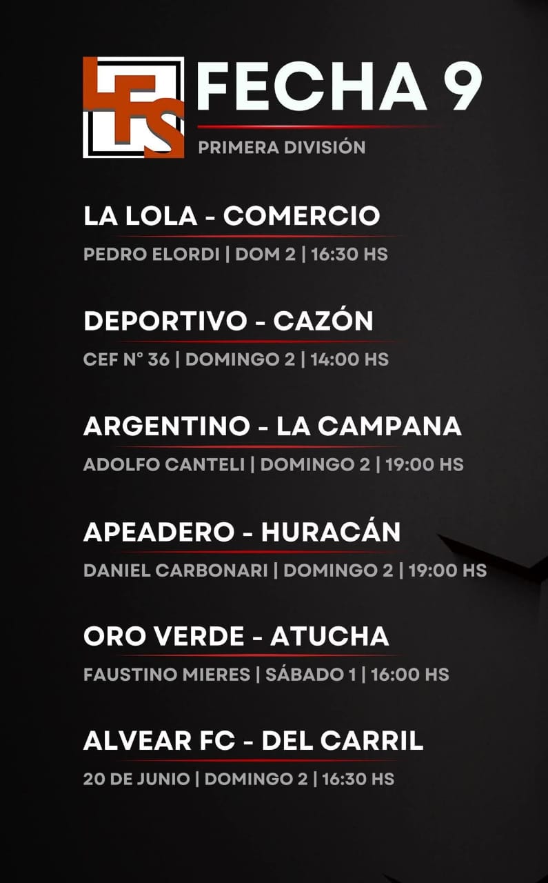  Con el clásico Apeadero - Huracán se juega la fecha 9