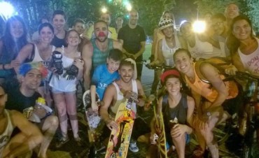Se realizo la “Noche sobre Ruedas sin Motor”