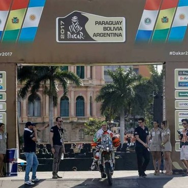 Se largó ayer simbólicamente el Dakar 2017 desde Asuncion