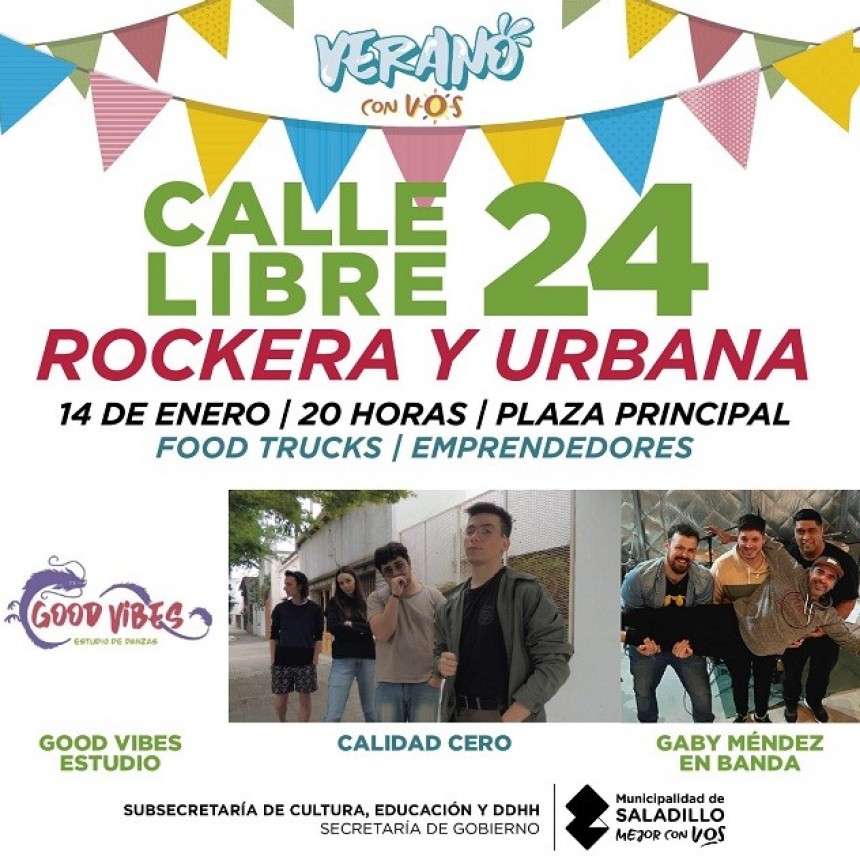 EN SALADILLO: CALLE LIBRE ROCKERA Y URBANA  