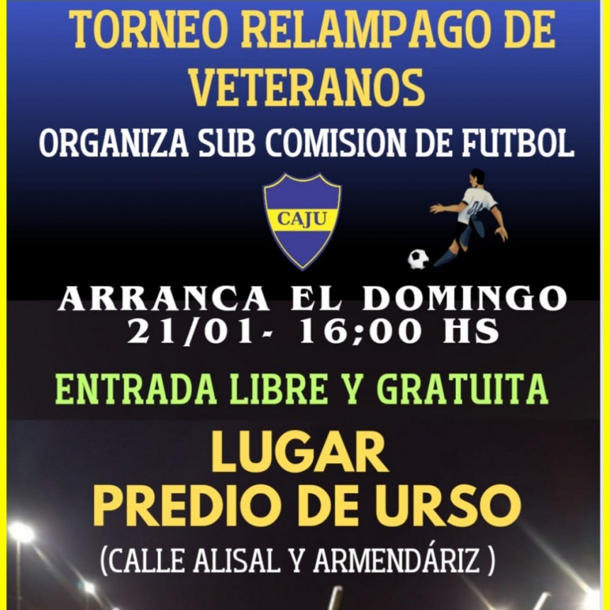 Fútbol: Torneo Relámpago de Veteranos en Urso