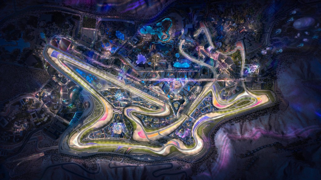 Viaje a la “Ciudad de Futuro”, que tendrá un circuito de Fórmula 1 de 500 millones de dólares, 80 boxes y una curva de 70 metros de alto