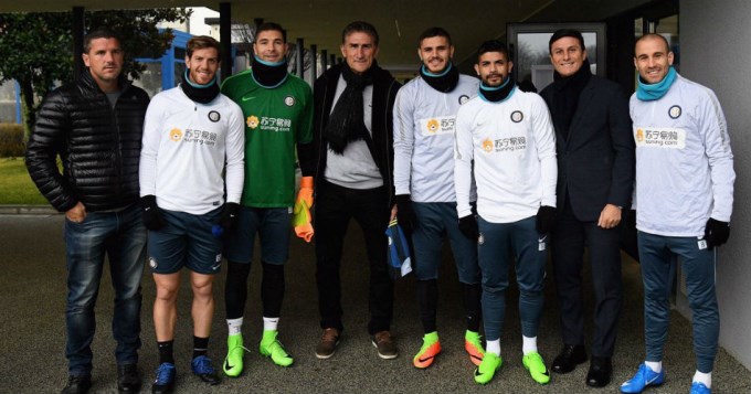 Bauza se sacó una foto con Icardi: 