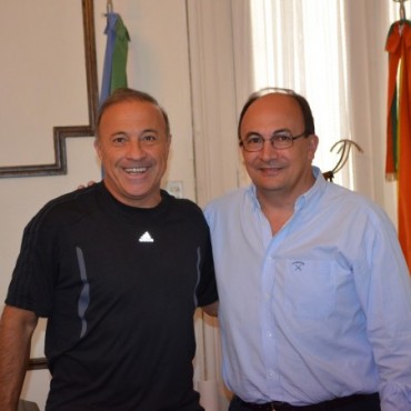 El Vasco Olarticoechea visitó al Intendente