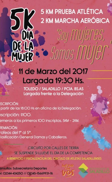 Secretaria de Deportes organiza prueba atlética en Toledo