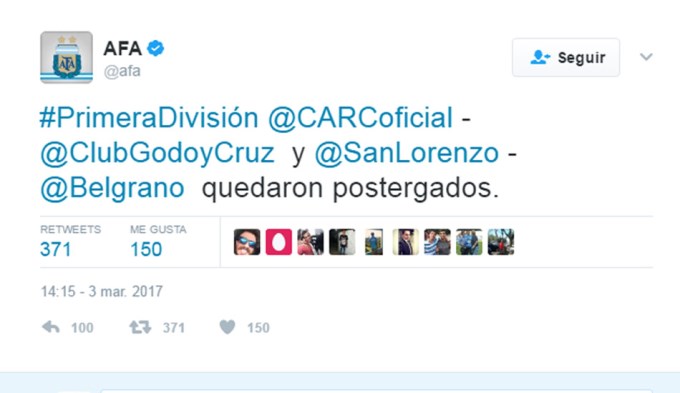 AFA postergó el inicio del torneo