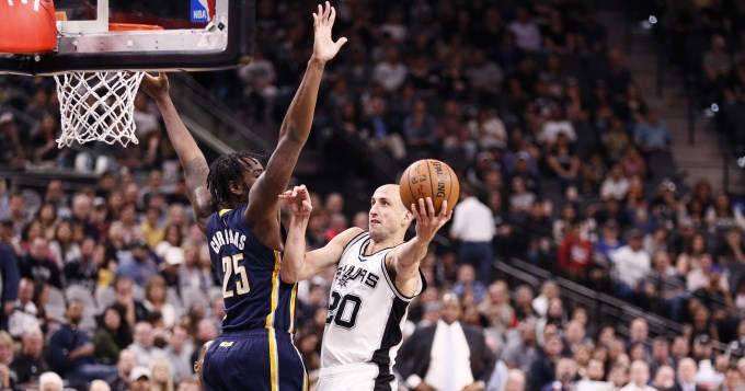 Buen aporte de Manu para una ajustada victoria de los Spurs
