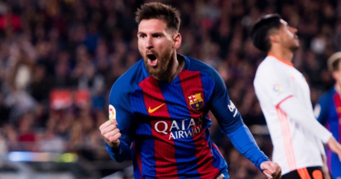 Con dos de Messi, Barcelona sigue de cerca al Real