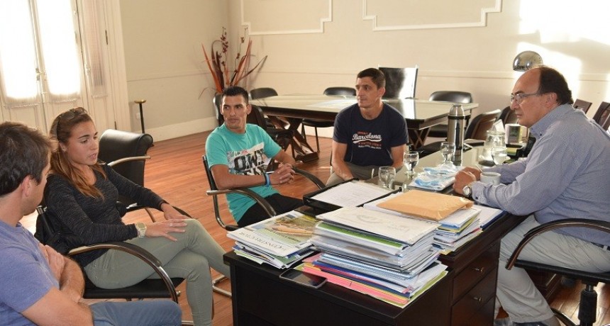 Barretto y Casetta fueron recibidos en el Palacio Municipal de Saladillo