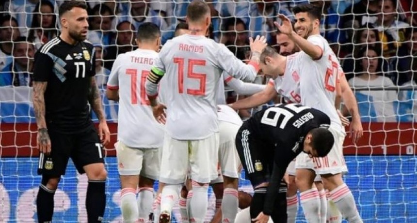 Papelón historico: Argentina perdió 6 a 1 con España a dos meses del Mundial