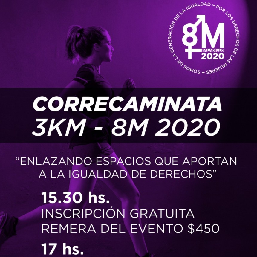 Correcaminata en Saladillo el Día de la Mujer