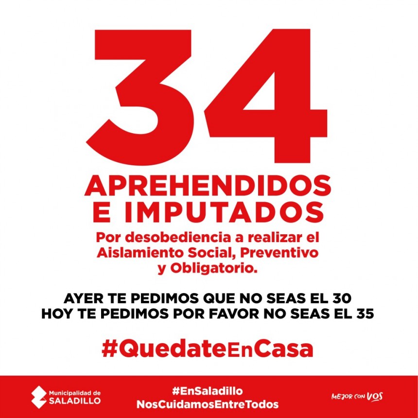 Saladillo: PARTE DIARIO POR CORONAVIRUS 26/03/2020