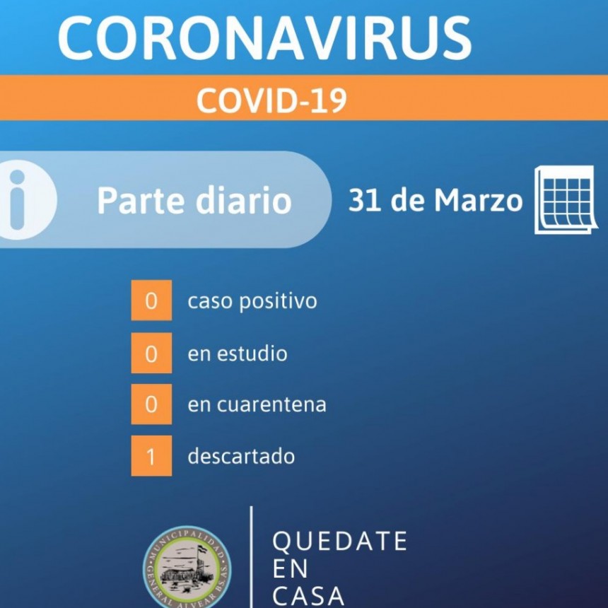 General Alvear: parte diario emitido por la Dirección de Salud