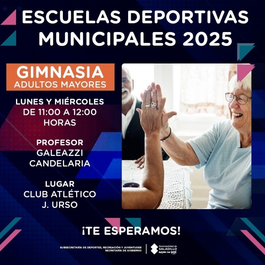 ESCUELAS DEPORTIVAS MUNICIPALES 2025 en SALADILLO