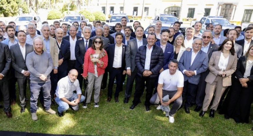 Con más de 100 intendentes, Kicillof lanzó un nuevo fondo para fortalecer la seguridad 
