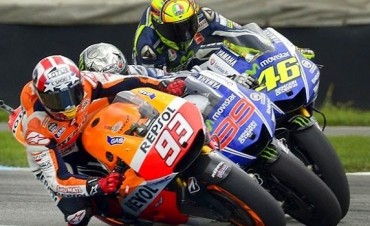 Márquez, Rossi y Lorenzo en primera fila en Termas de Río Hondo