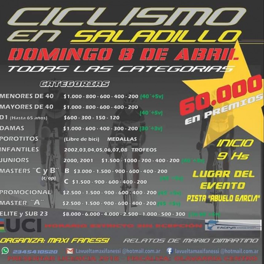 Suspendido: Vuelven las competencias al circuito &ldquo;Jorge Abuelo Garc&iacute;a&rdquo;