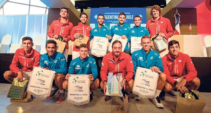 Argentina y Chile se miden hoy en San Juan por la Copa Davis