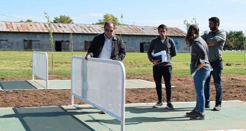 Se construyeron dos canchas de fútbol tenis en Saladillo
