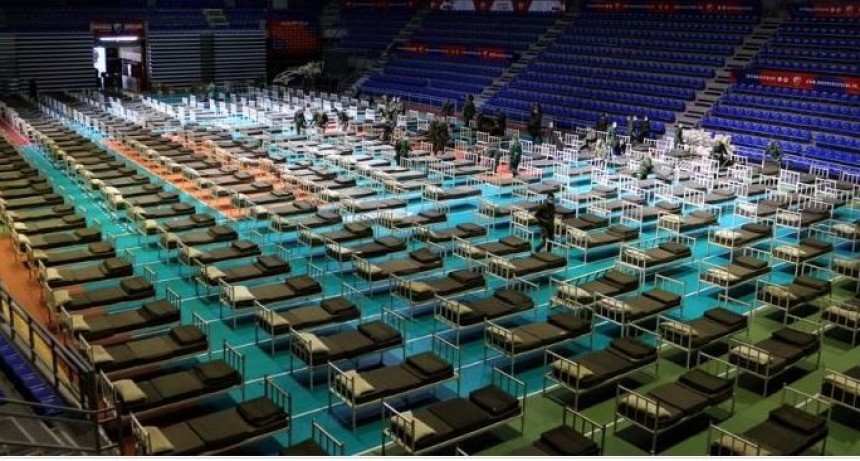 Coronavirus, el Pionir Arena en Belgrado listo para recibir a los enfermos