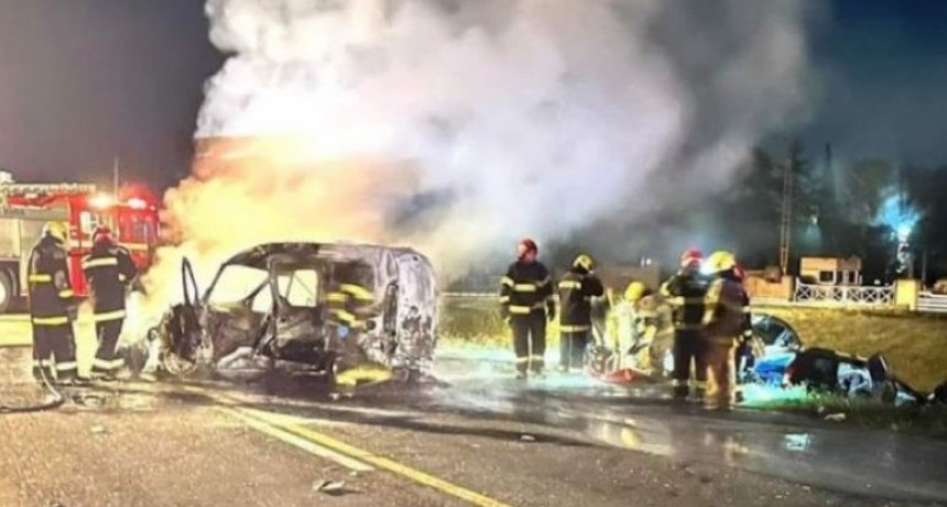 Hoy: Trágico accidente en la ruta 205: murió una persona y hay tres heridos 
