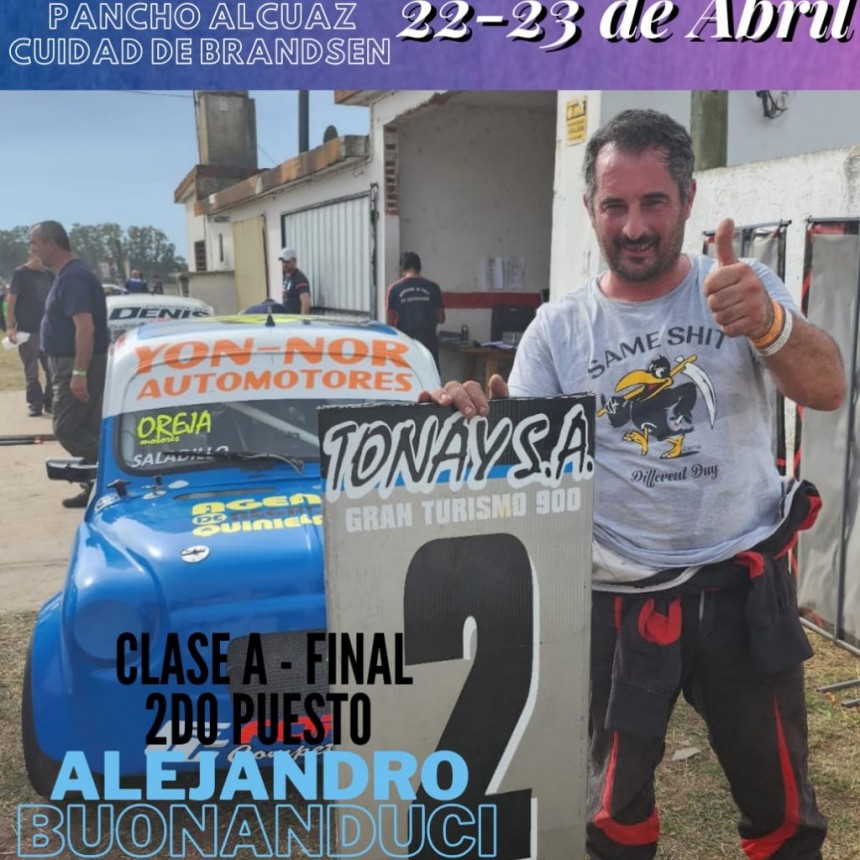 Automovilismo: Alejandro Buonanduci fue escolta en Brandsen 