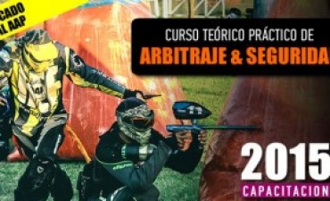 Federico Tolosa participó en el curso de árbitros de Paintball