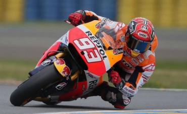 Marc Márquez saldrá desde la primera posición este domingo en el Gran Premio de Francia