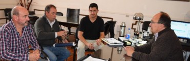 El Intendente se reunió con directivos del Club Huracán