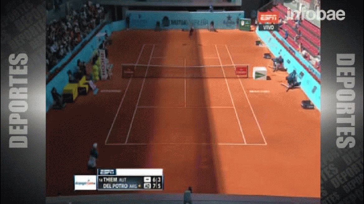 La emoción de Del Potro tras ganarle a un Top 15 en Madrid