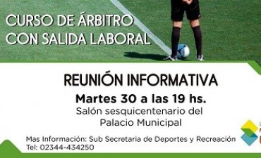 Reunión informativa sobre Curso de Arbitro