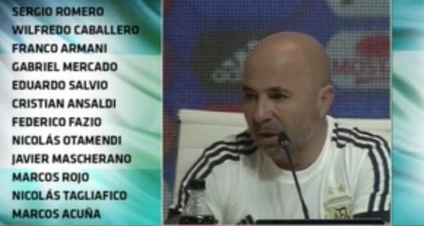 La lista de Sampaoli