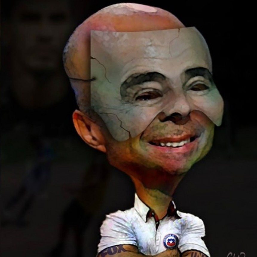 El enojo del padre del Pat&oacute;n Guzm&aacute;n antes de la lesi&oacute;n de Sergio Romero: hizo una caricatura de Sampaoli con una careta