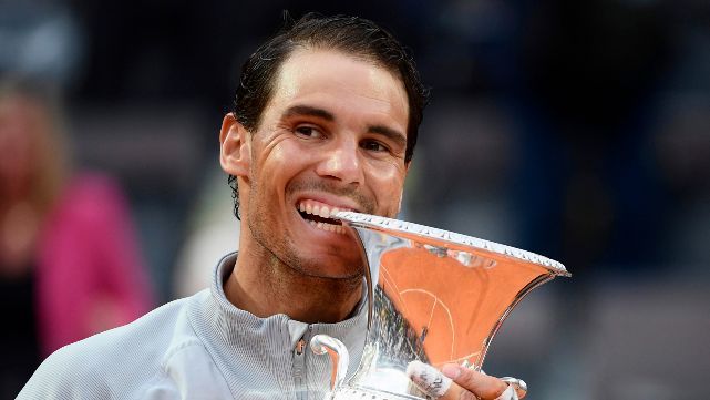 Nadal hace polvo todo: Ganó Roma y vuelve al Nº1 del mundo