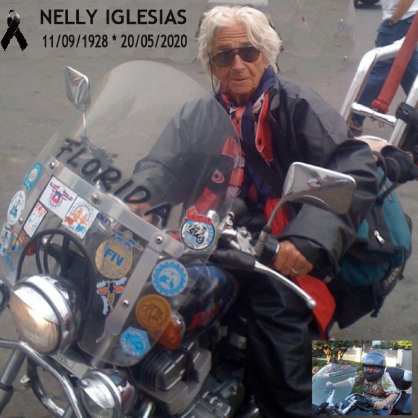 Falleció la Motoquera más longeva de Argentina