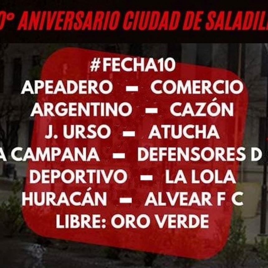 Fútbol: Choque de punteros en la Décima fecha del Apertura 