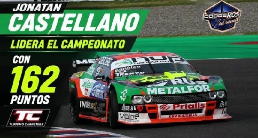 TC: Castellano lidera el campeonato tras la quinta final en Termas de R&iacute;o Hondo