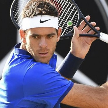 Juan Martín del Potro venció a Gilles Simon y es semifinalista sobre el césped del ATP de Stuttgart