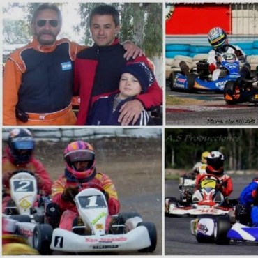Dupla explosiva: Simonetti – Olasagaste  para la carrera de invitados del Karting de Apakart