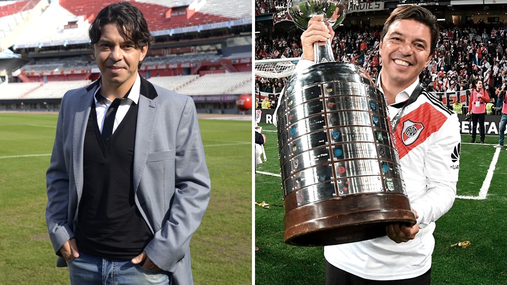 Gallardo cumple cinco años como DT de River