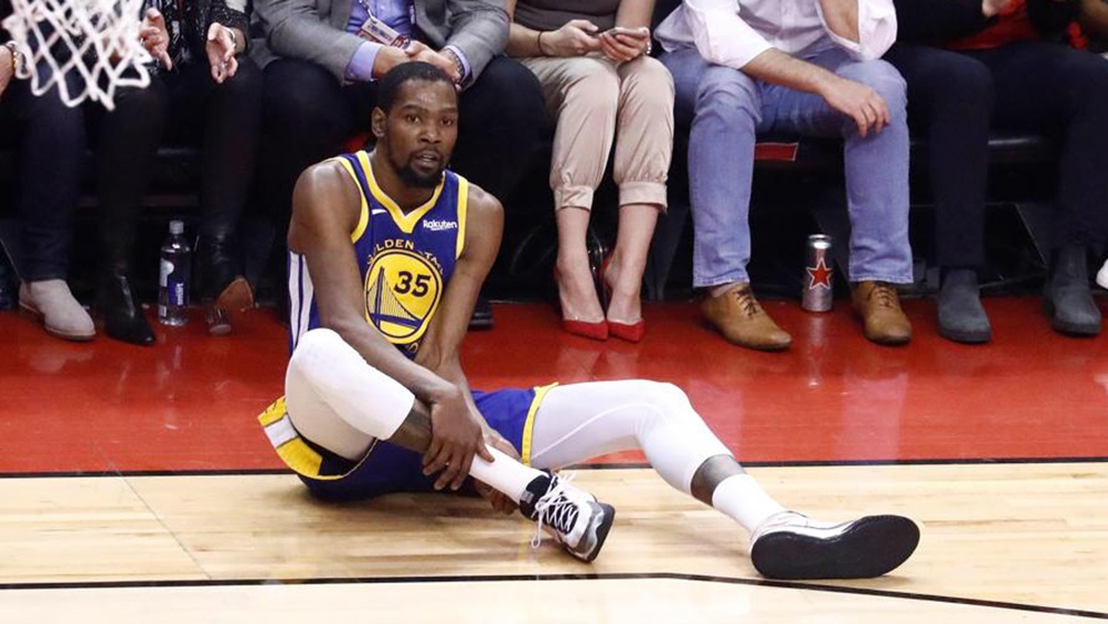 Kevin Durant sufri&oacute; la rotura del tend&oacute;n de Aquiles 