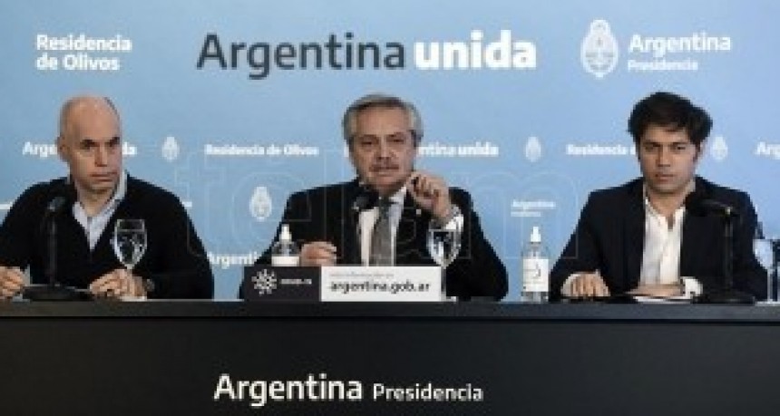 Fernández, Kicillof y Larreta anuncian nuevas medidas para la cuarentena con mayores restricciones