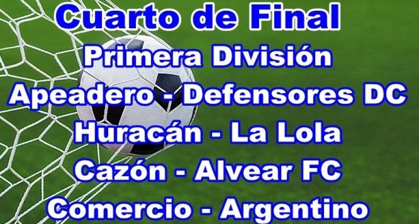 Fútbol: Todos los clasificados a Cuartos de Final y los cruces