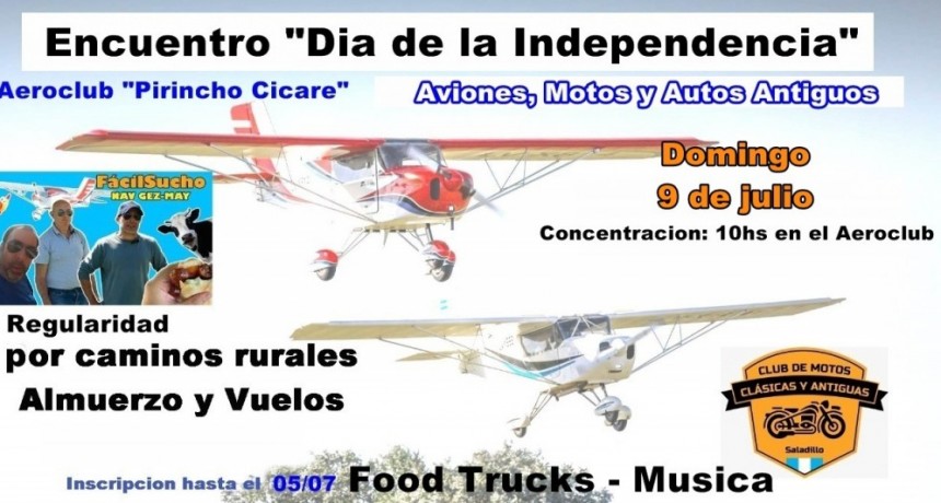 En Saladillo: Convocan a Motos y Autos clásicos – antiguos para el 9 de julio